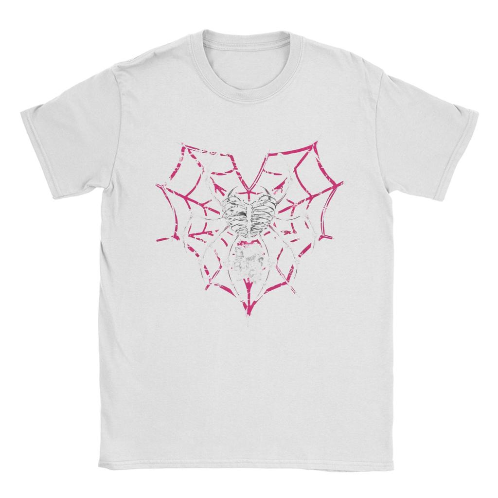 Футболки Aj Lee Spider Heart Мужские Хлопковые Модные для Мужчин Футболка с Круглым Вырезом Футболки для Реслинга Одежда с Коротким Рукавом с Принтом