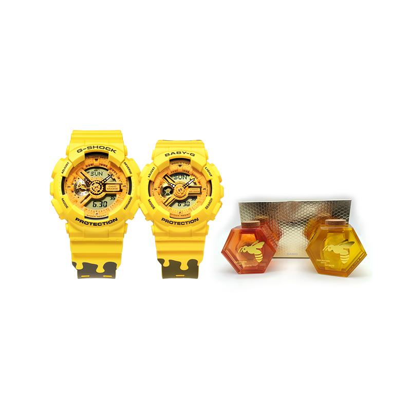 Casio little bee honey jar gift box, special back engraving, electronic movement, resin strap, Japanese and Korean watch, same style for SLV-22A-9APFH