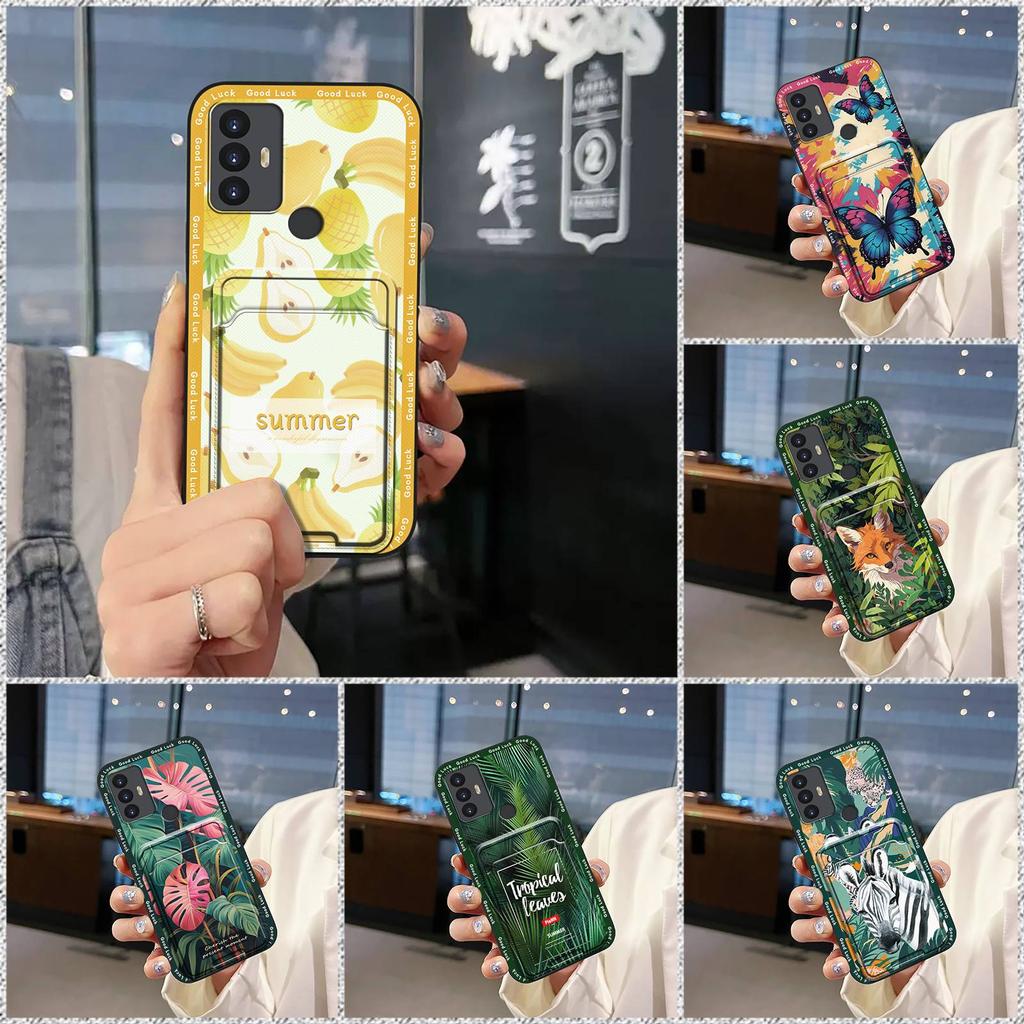 Чехол-кошелек из ТПУ для TCL 30SE/30E/306/305/Sharp Aquos V6/V6 Plus, милый, водонепроницаемый, защитный, противоударный, мягкий чехол