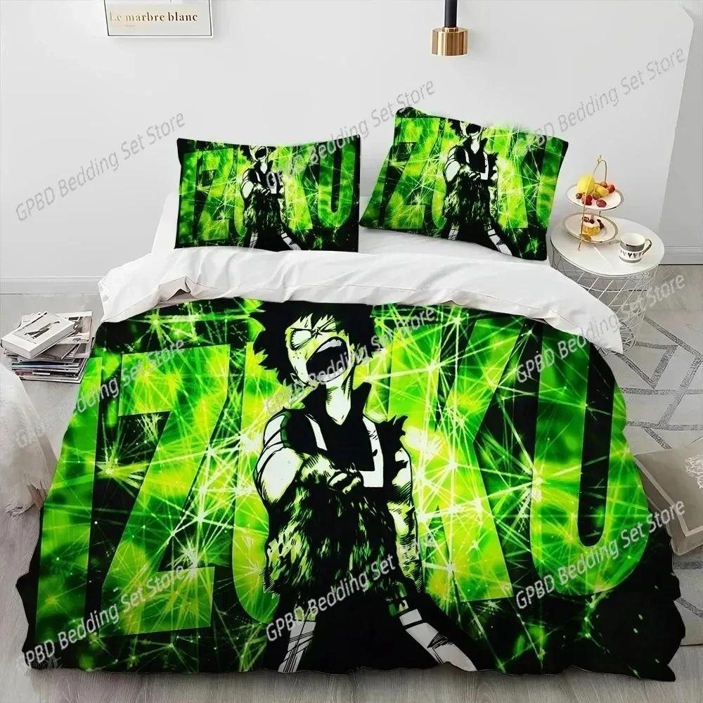 3D Print Anime My Hero Academia Izuku Deku 3D Duvet Cover Bedding Set Comforter Linen Pillowcases Home Decor Single King Queen