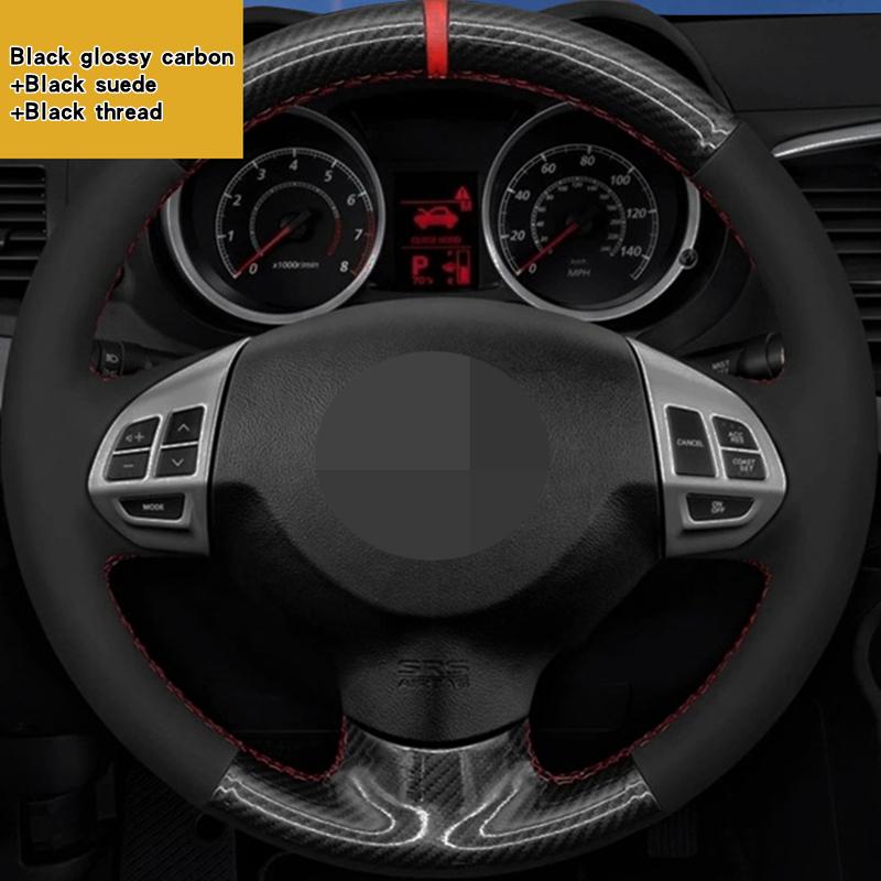 Оплетка на руль автомобиля 100% Подходит для Mitsubishi Lancer EX 10 Lancer X Outlander ASX Colt Pajero Sport Автомобильные товары