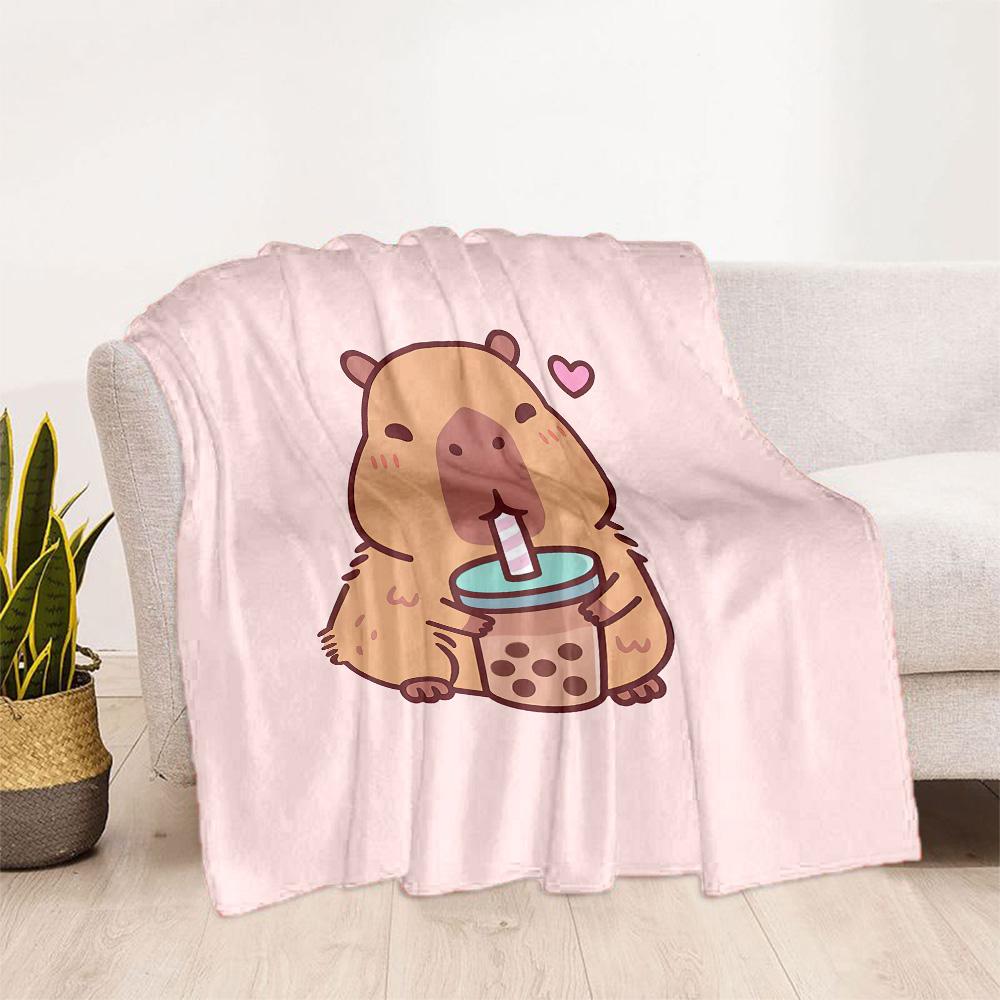 Panda Drinking Bubble Tea Blankets are suitable for living rooms, bedrooms, camping, and other places, making them an ideal choice for gifts.