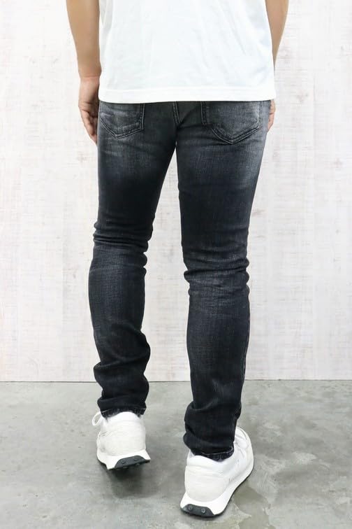 Джинсовые брюки Slim 2019 A12026R9K28 02 Черный 32 [Дизель] Мужские D-STRUKT-R L.30