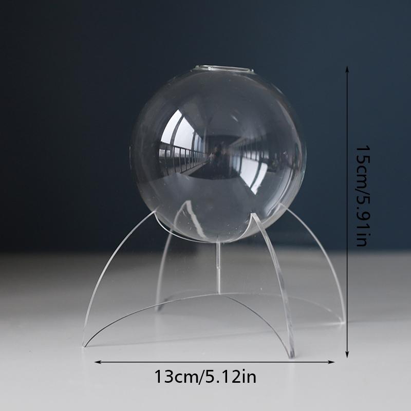 1 набор вазы в форме шара, современная ваза в форме шара, скандинавская пластиковая ваза, прозрачная акриловая стеклянная ваза, уникальная, 13 стилей
