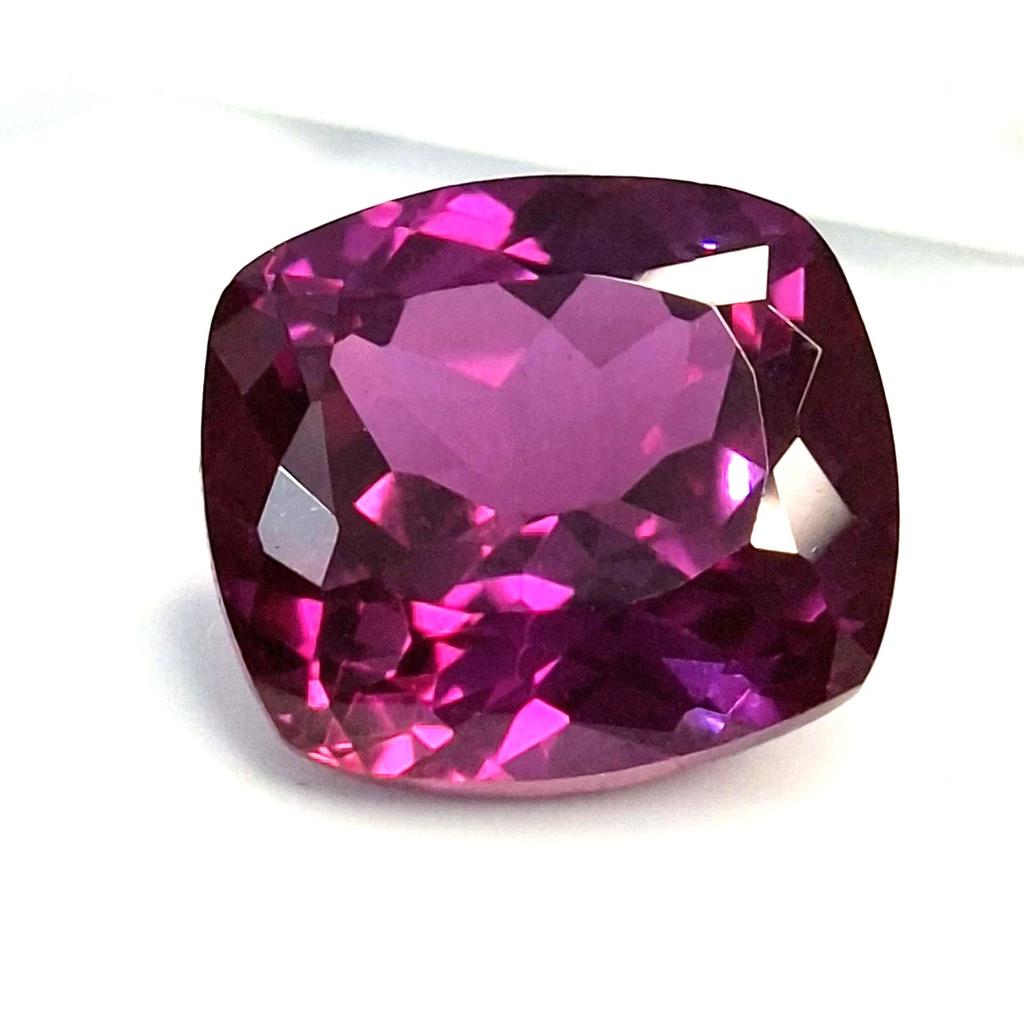 Natural Pink Rhodolite Garnet Cushion Cut 9-11 Ct Fabulous Certified Gemstone