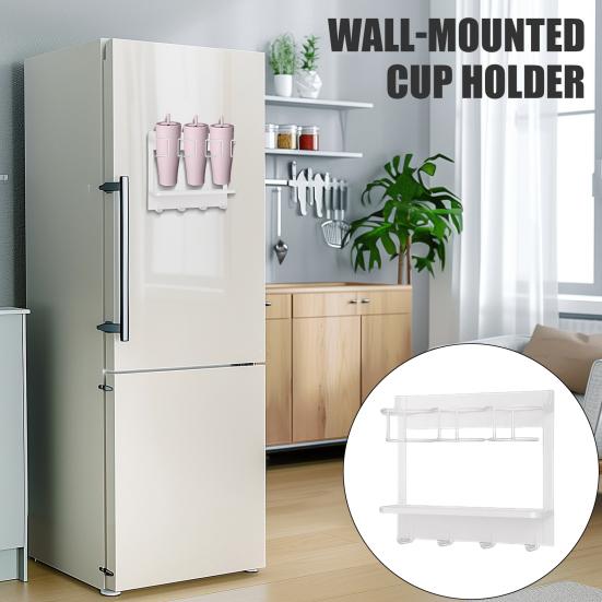 Органайзер для бутылок с водой, подставка для хранения стаканов объемом 20-40 унций с держателем для трубочки