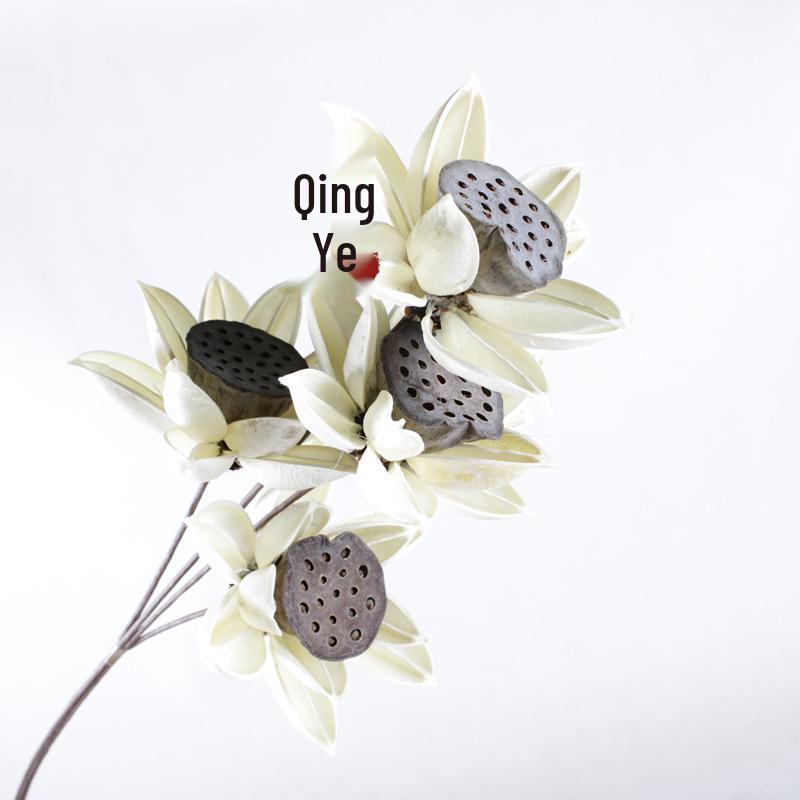 Bauhinia Lotus Pod Bouquet: Natural Air-Dried Flowers for Zen Decor
