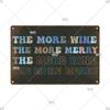 Retro Metal Plate Drink Tin Sign Funny Beer Wine Lover Vintage Metal Plaque for Bar Pub Club Kitchen Home Man Cave Wall Decor