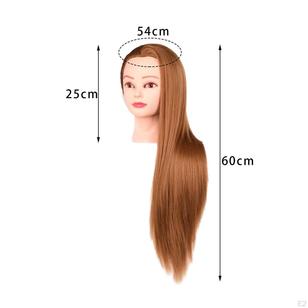 Hair Training Head Manikin Doll Mannequin Long for DIY Cutting