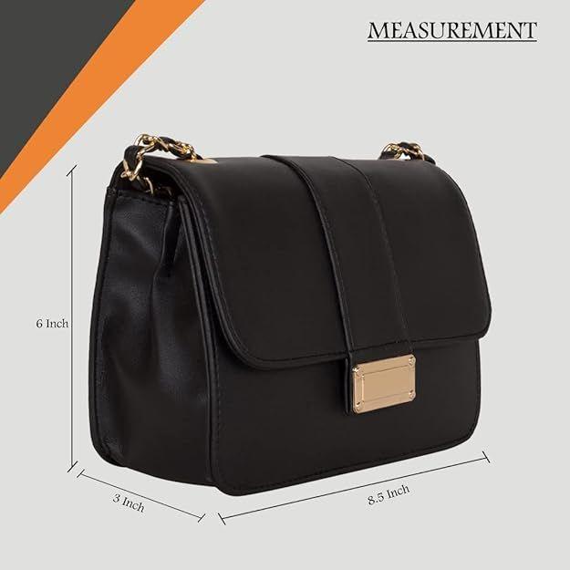 Women Girls Party Crossbody Sling Bag with Gold Chain