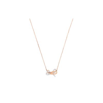 Серия Lifelong Bow сладкое двухцветное колье-бант женское с покрытием из розового золота 5440636
