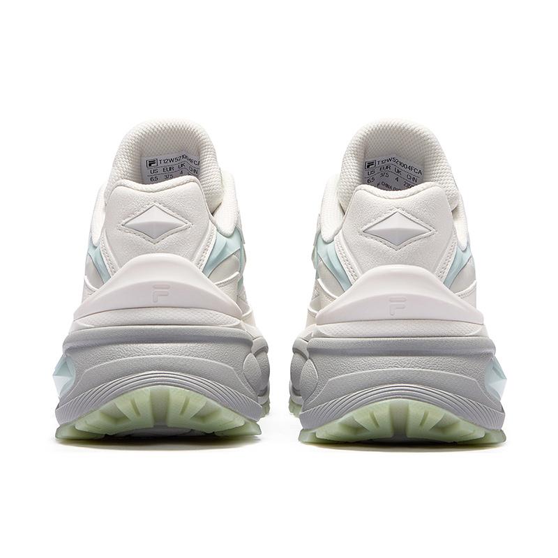 Fila Fusion Bianco III Леденцы Мода Универсальные Увеличивающие Рост Низкие Папины Кроссовки Женские Кроссовки Белые T12W521004FCA