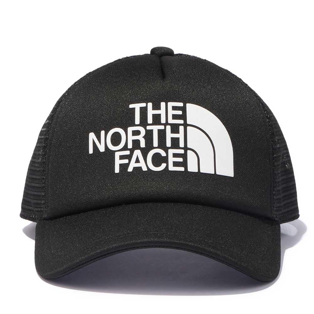 Кепка с сетчатым логотипом North унисекс, черная, свободный размер [The Face]