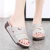 Women Summer Slide Slippers Sandals Outdoor Height Increase Casual Large Size Platform Thick Sole Shoes for Mother