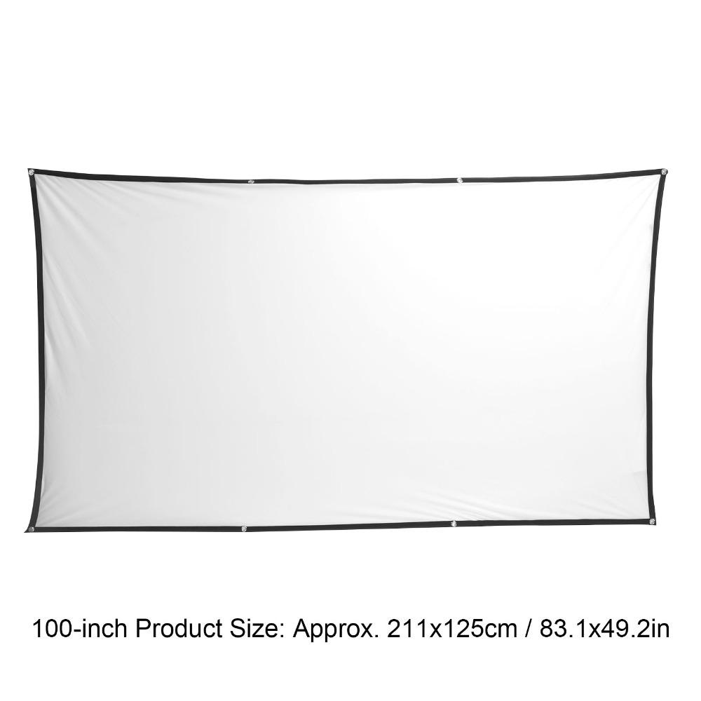 Polyester Foldable Projection Cloth HD Movie Screen Small Conference Room Projection