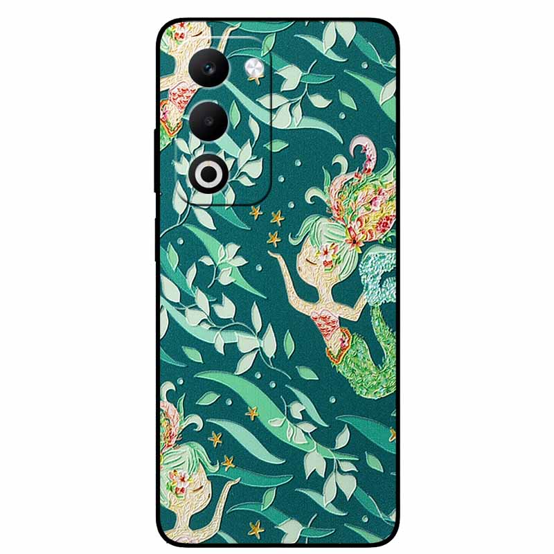 3D Emboss Cases For Oppo A5 5G 4G Relief Embossed Retro Silicone Back Cover For OPPO CPH2735 CPH2727 Black Funda OppoA5 4G A5 5G