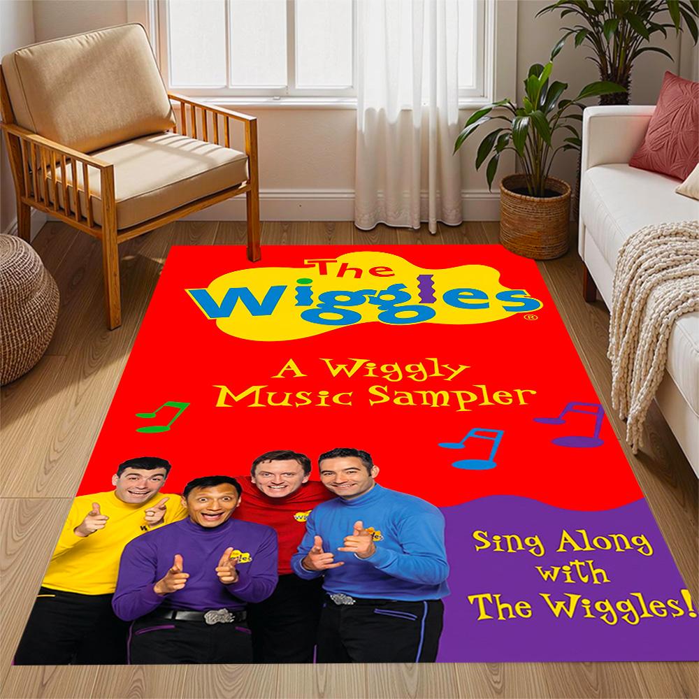 Wiggles Band Performance Area Rug Suitable for Outdoor Dining Room Decorate room Living Rooms Anti-slip Rug Anime Office Decor Spiritual Gift