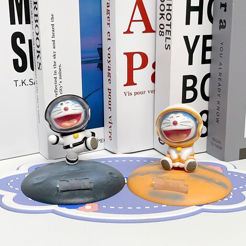 Adorable Pvc Doraemon Figurines Set Of Six Playful Cartoon Collectible Toys