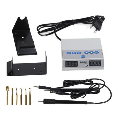 Стоматологическая лаборатория, электрический восковой нож, восковой нож, карандаш для резьбы, ручка, 6 насадок с 2 ручками, машина для стоматологического нагревателя