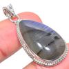 Natural Labradorite Gemstone 925 Solid Sterling Silver Gift Pendant 1.65" h3S77