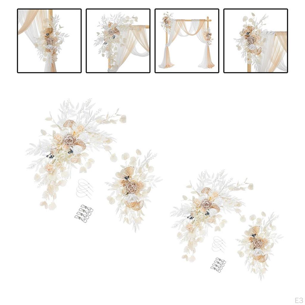 2 шт. Свадебная арка с цветами, цветочная композиция, цветочный фон для домашней стены, приветственные знаки, декор входной двери