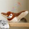 Интерактивные игрушки для кошек Игрушка для кошек «Летающая птица» Машущая крыльями Игрушки с кошачьей мятой Яркая щебечущая птица-симуляция Интерактивная игрушка для кошек
