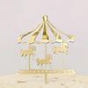 Acrylic Card Insertion Cartoon Cake Decoration Carousel Cake Toppers  Dessert Table Decoration