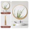 Browgrow настенное деревянное настенное круглое настенное натуральное дерево круглое круглое зеркало для макияжа, зеркало, зеркало, зеркало, зеркало, рамка, зеркало,