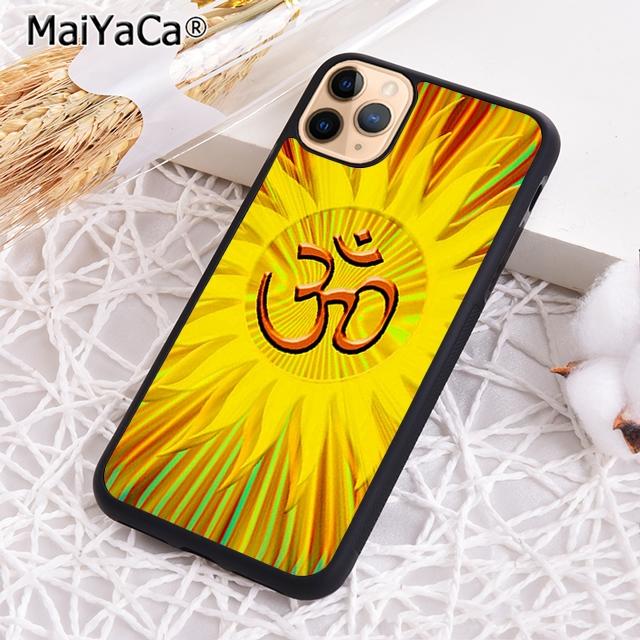 Символ Аум Ом Намасте цветочный дзен йога Чехол для телефона для iPhone 17 Air 16 16e 15 plus 11 12 13 14 pro max coque