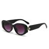 New Oval Sunglasses Ladies Metal Snakehead Fashion Versatile Sun Glasses Women Luxury Goggle  Feminino Uv400