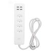 Smart Power Strip for Tuya WiFi Surge Protector 2500W with 4 Individually Controlled Outlets and 4