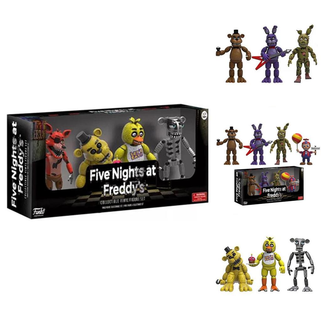Веселый и креативный набор из 4 фигурок Five Nights At Freddy's для детей от 3 лет