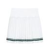 Юбка Tennis Series Color Block со средней талией, удобная, дышащая, плиссированная, повседневная, женские юбки, Paper-White 162433206-4