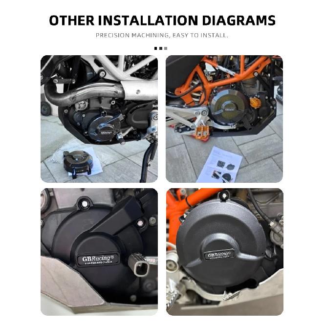 V2 motorrad zubehör GBRacing Alternator Cover For 701 SUPER MOTO/701 ENDURO/SVARTPILEN 701 & VITPILEN 701 Secondary Engine Cover