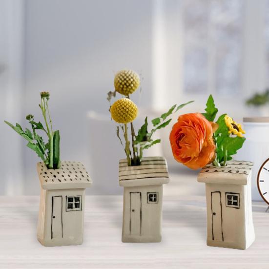 Ваза для цветов, настольное украшение, мини-смола, домашняя ваза для размножения, домашняя и уличная, настоящий держатель для сушеных цветов, цветочная композиция