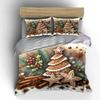 Gingerbread, holly, cinnamon sticks. Bedding sets Duvet cover sets Duvet covers Pillowcases(1*Duvet Cover 2*Pillowcases without duvet insert)