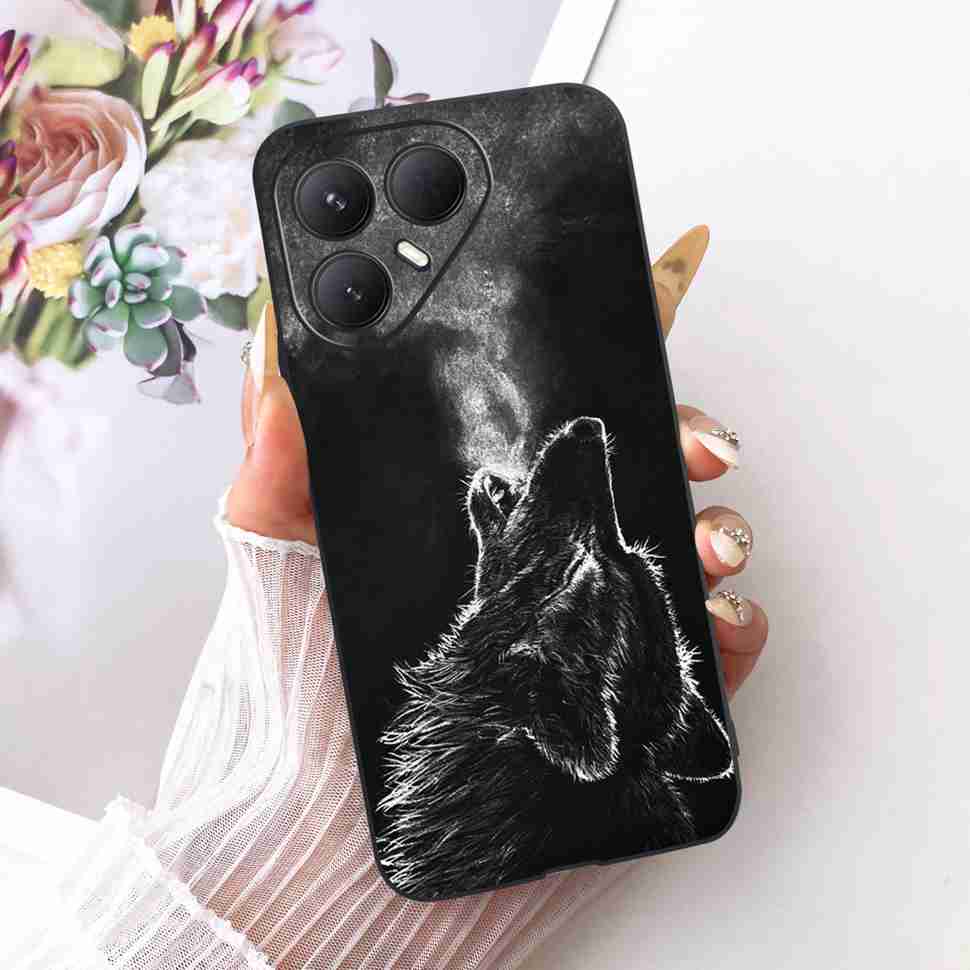 Чехол для Tecno Pova 7 Ultra 5G LJ9 Мультяшный Кот Тигр Силиконовый ТПУ Черная Крышка Для Tecno Pova 7Ultra 5G 6.67" Чехлы Для Телефона Fundas