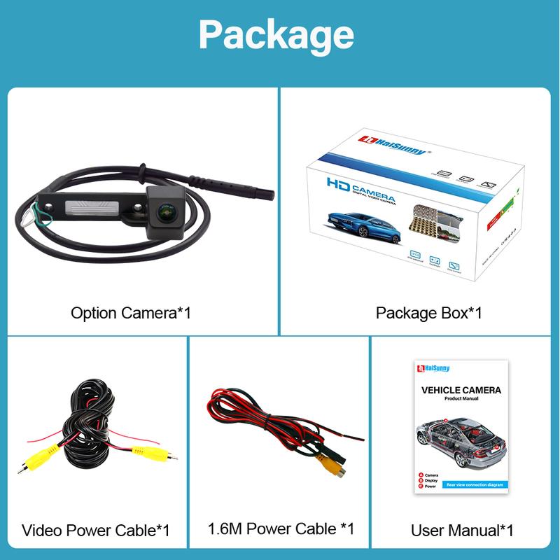 HaiSunny 170° 1080P HD AHD Back Rear View Camera For VW Transporter T5 T30 Caddy Passat B5 Touran Jetta GOLF PLUS Reversing Car