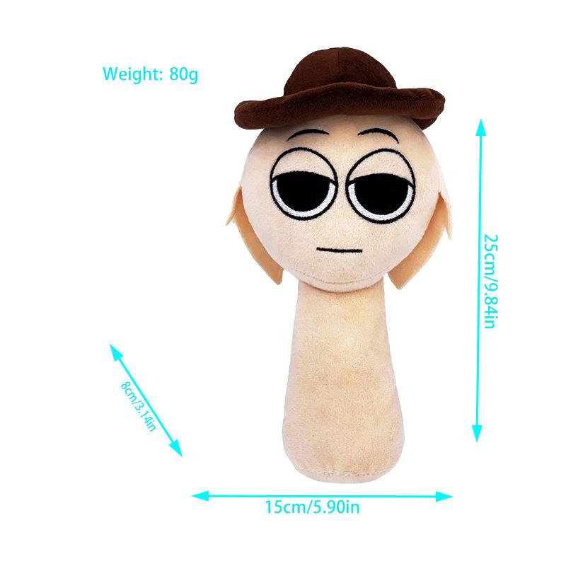 2025 Sprunki incredibox Мягкая игрушка Кукла из хлопковой плюшевой ткани для детей