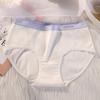 Нижнее белье больших размеров из хлопка с нитками для полных женщин, удобные дышащие спортивные трусики из полимолочной кислоты 5A для девочек