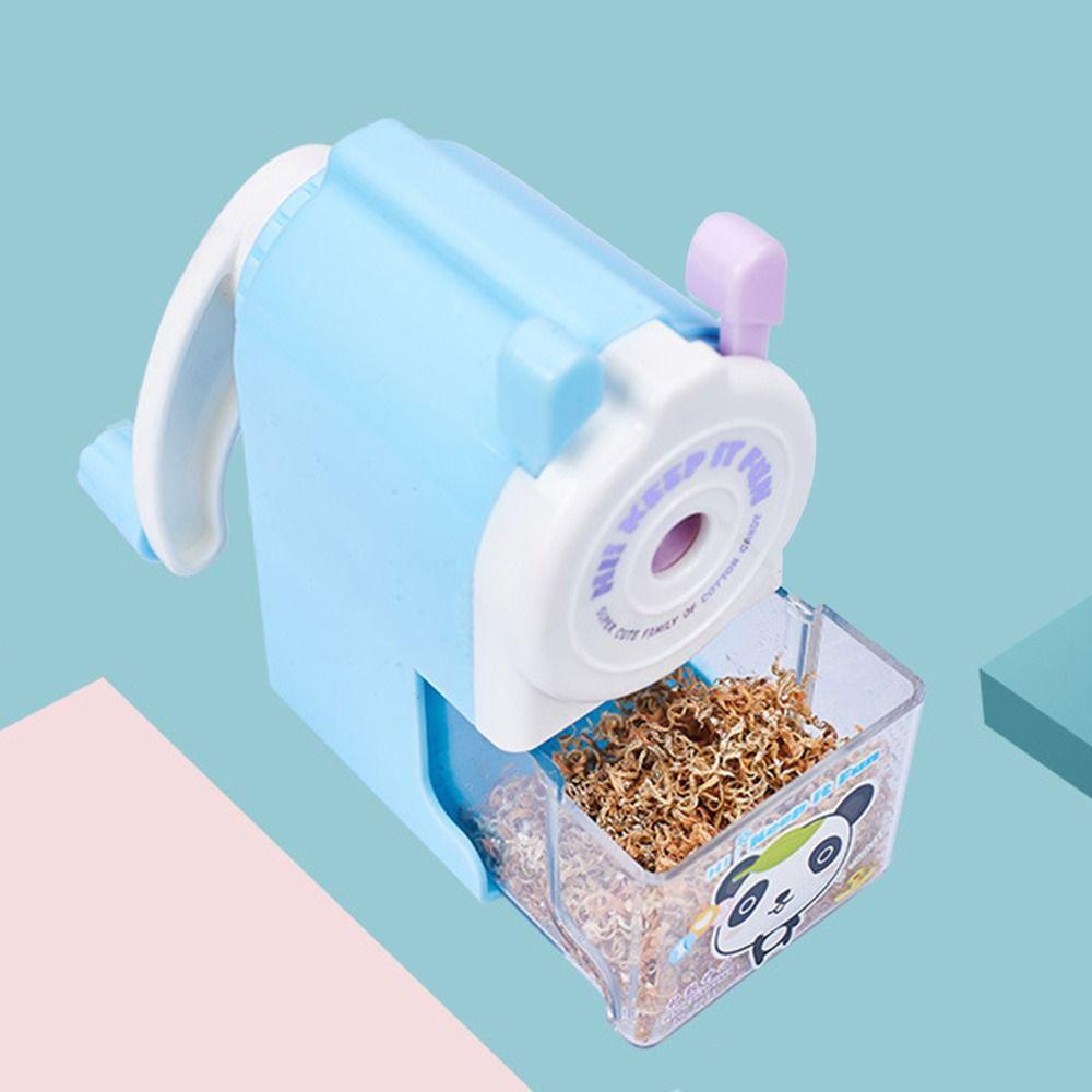 Подарок Механическая точилка для карандашей с антиприлипающим покрытием, с ручным приводом, Автоматическая подача грифеля