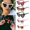 Retro Women Clout Goggle Vintage Sunglasses UV400 Protection Heart-Shaped Sunglasses Eyewear