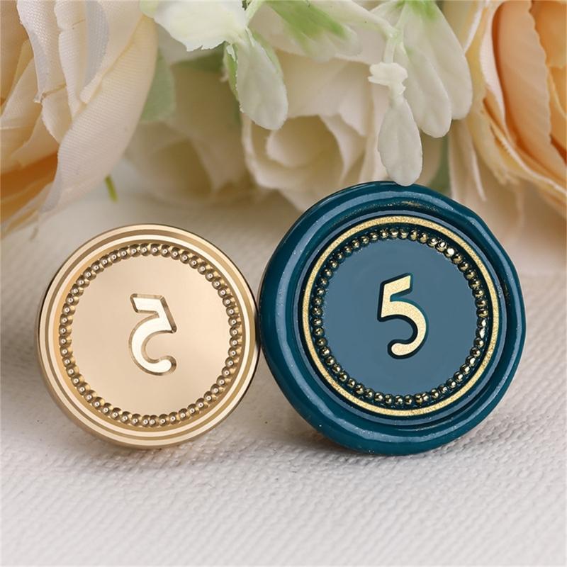 Печать из сургуча Серия номеров Печать для сургуча для DIY Конверта Свадебного приглашения Поздравительной открытки Скрапбукинга Письма