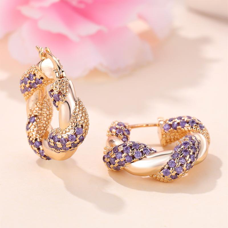 Модные геометрические витые толстые серьги-кольца, модные золотые серьги, большие круглые серьги для женщин, ювелирные изделия в стиле панк, хип-хоп, подарок