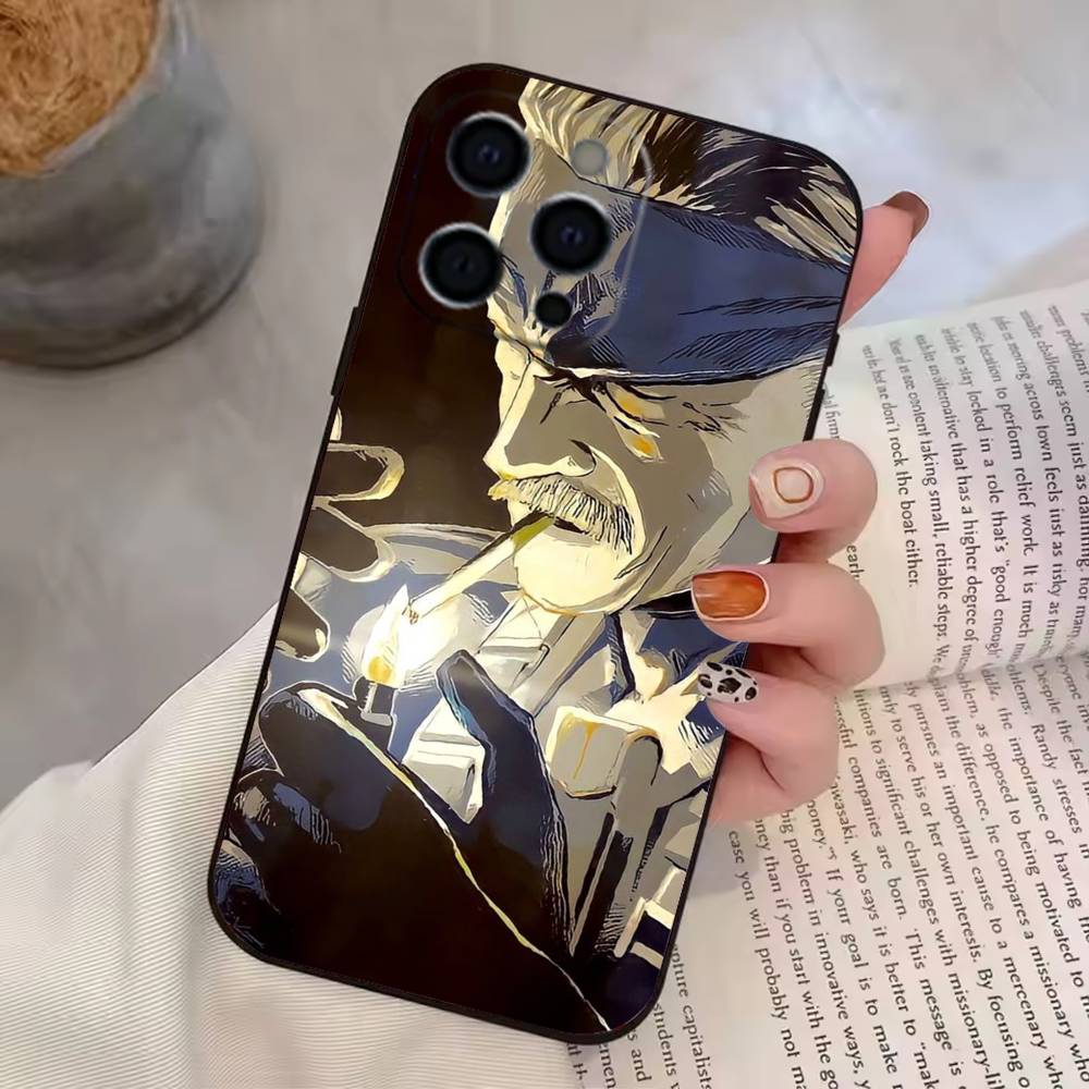 G-Game Metal Gear Solid Phone Case For iPhone 17, 16,15,14,13,12,11 Plus,Pro Max, Others Soft Black Cover