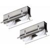 Kaken Hanbai Replacement Screen Door Rollers (for Aluminum Sashes), 2-Pack, W7(A)13, W7 X H17 X D40mm, Silver