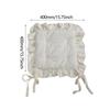 Ruffle Chair Cushion Square Multipurpose Seat Mat Comfortable Ruffles Seat Pad for Country Kitchen Farmhouse Wedding Decor