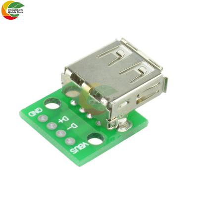 USB-штекер / MINI MICRO USB на DIP-адаптер, гнездовой разъем 2,54, тип B-C USB2.0 3.0, преобразователь для печатной платы, гнездо