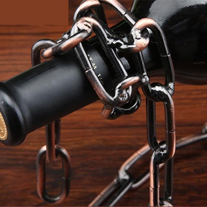 Porte-bouteille de vin rouge en forme de chaîne magique créative