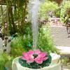Lotus Solar Water Fountain Brushless Pump Floating Garden Fountain Solar Powered Fountain for Outdoor Bird Bath Pond Decoration